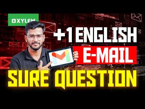 Plus One Commerce Model Exam - English | E- Mail Sure Question‼️ | Xylem Plus One Commerce