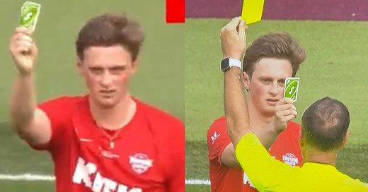 YouTuber Pulls Out Uno Reverse Card During Charity Soccer Game