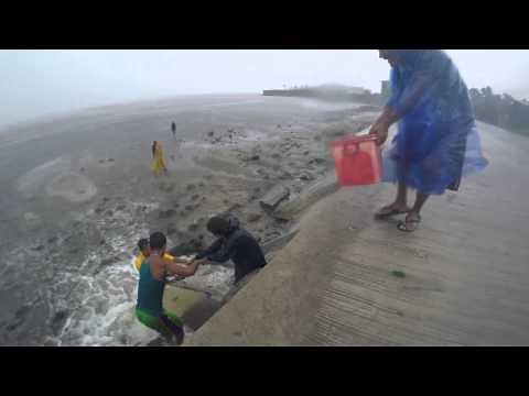 Typhoon Ruby / Hagupit Nears Calbayog Philippines 7th December 2014.