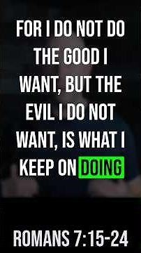 How Romans chapter 7 helps us understand our struggles and why we get stuck #romans7 #faithjourney
