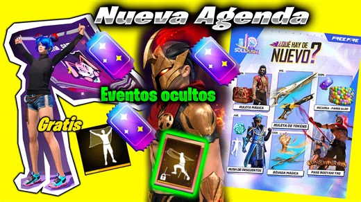 Todos los nuevos eventos de la nueva agenda semanal de free fire acceso anticipado a la boveda mágica y rush de descuentos en free fire #agendasemanal #garena #Freefire | Soma Gamer
