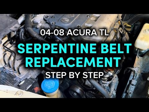How To Replace Serpentine Belt 04-08 Acura TL
