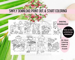 Strawberry Shortcake Coloring Pages: 35 Printable Designs (digital Download) - Etsy