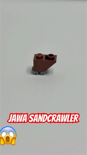 Minimalist Lego Star Wars Jawa Sandcrawler | BrickRail | Recognizable Lego with ONLY 2 Bricks!