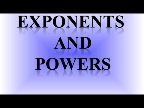 Exponent & power with rules