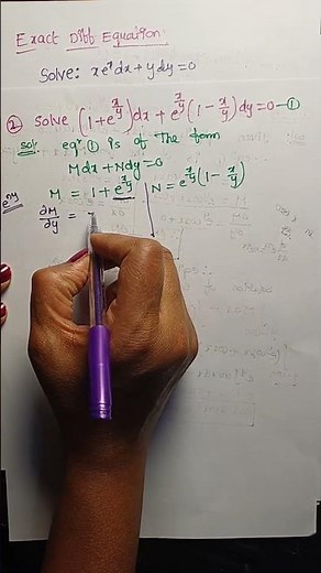 Live highlight Exact Differential Equation Made Easy