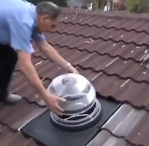 Solar tube (sun tunnel) —less expensive alternative to skylight