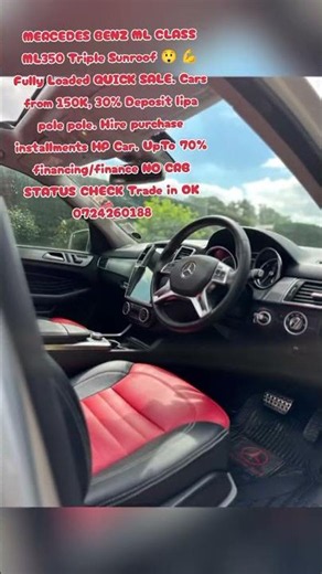 Mercedes Benz ML CLASS 350 triple Sunroof hire purchase installments HP deposit bank Micro finance