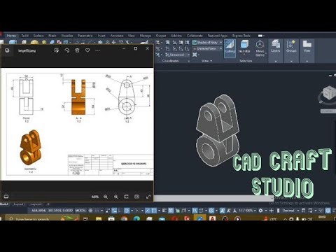 AutoCAD 3D Modeling Tutorial | Mechanical Clevis Bracket Step-by-Step