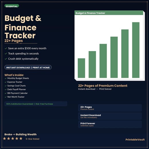 Budget & Finance Tracker | Monthly Expense, Savings, Debt Planner (digital Download) - Etsy UK