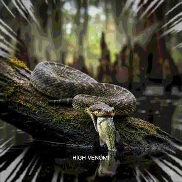 🤍 The Snake That Shows You Its Death Warning! | Cottonmouth (Water Moccasin) #Shorts