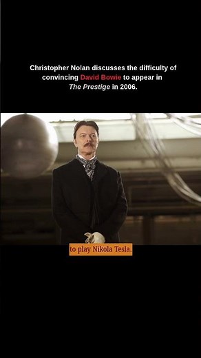 Christopher Nolan courting David Bowie for The Prestige #theprestige #christophernolan #davidbowie