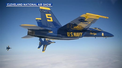 WATCH: Blue Angels take to sky ahead of Cleveland National Air Show