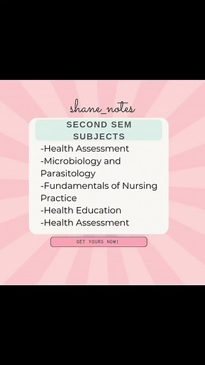 NURSING NOTES FIRST YEAR ( SECOND SEM SUBJECTS!) #nursinglife #nursingstudent #college #reviewer #notes #shane_notes #fundamentalsofnursing #microparasitology