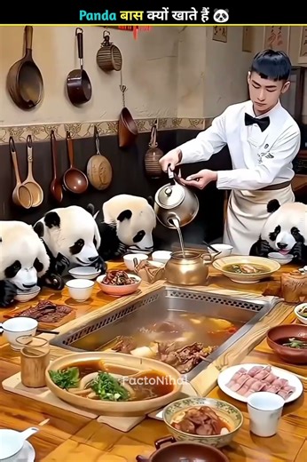Why do pandas eat bass? #facts