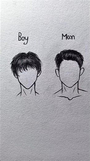 Realistic Hair Boy and Man Drawing | Easy Step by Step Tutorial for Beginners