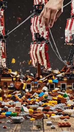 The Ultimate LEGO Shipwreck 🏴‍☠️🌊 (Wait for the masts!)