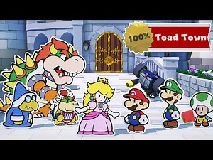 Paper Mario The Origami King - 100% Walkthrough - Toad Town