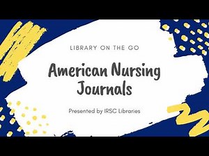 American Nursing Journal Search