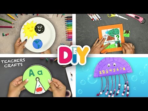 4 Educational Crafts For Preschoolers! | Fast-n-Easy | DIY Labs