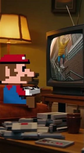 Mario Plays Video Games #funny #funnymario #supermario #mariobros #supermariobros #funnyshorts