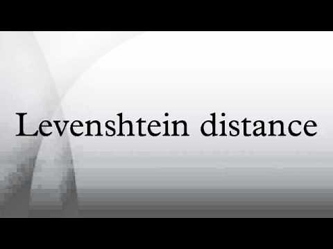Levenshtein distance