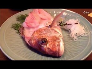 Terrifying moment: sashimi fish jumps from dinner plate