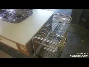 Swift Caravan Pull out kitchen unit exterior