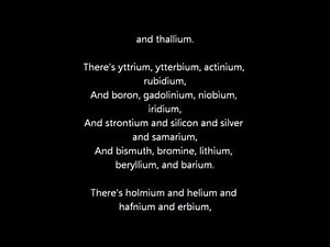 Element/Periodic Table song 1 hour loop