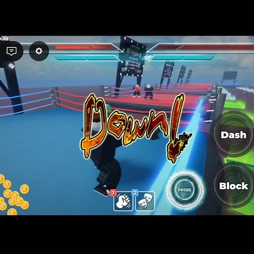 Can I win with 1% HP? 😱🥊 #Roblox