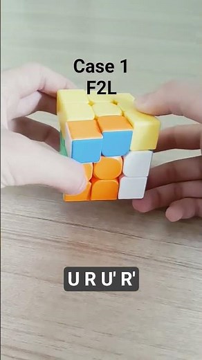 2 ways to do case 1 of F2L with algorithms. With Rubik's cube notation.