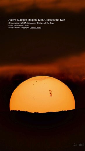 Active Sunspot Region 4366 Crossed the Sun #Space #Sun