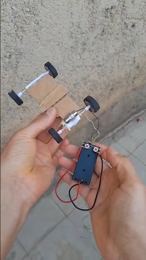 how to make remote control car | make mini rc wired car with cardboard