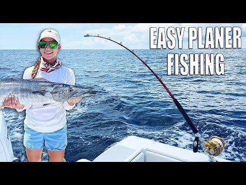 How To Planer Fish with Wind On Leader | How to catch Wahoo & Kingfish