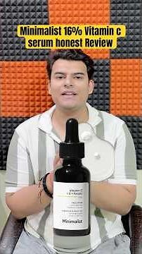 Minimalist vitamin c face serum Review for Darkspots, pigmentation & Glowing skin