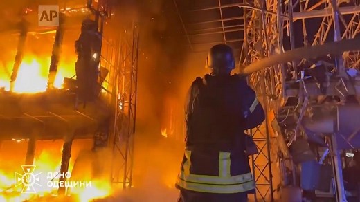 Fires burn in Odesa and Zaporizhzhia after deadly Russian overnight strikes on Ukraine