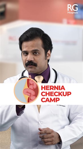 Hernia Symptoms? Pain or Swelling in Abdomen? Get screened at just ₹499 in our Hernia Check-up Camp. ✅ Doctor Consultation ✅ Ultrasound Screening ✅ 30% Off on Other Diagnostics Early detection. Expert care. 💡 Advanced Minimal Access Hernia Surgery 📍 Trusted Since 1987 | Book Your Slot Now! | RG Stone Urology and Laparoscopy Hospitals
