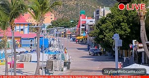 【LIVE】 Webcam Philipsburg - Great Bay Beach | SkylineWebcams