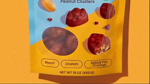 Nutic French Burnt Peanuts Candy - 2 Lb - Crunchy, Sweet Candied Coating with Roasted Peanut Center - Festive Red Holiday Snacks in Bulk for Christmas and New Year Gifts - Deliciously Crunchy Nuts