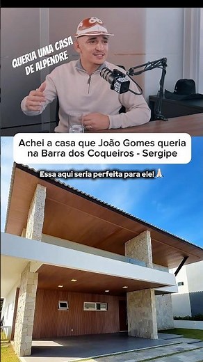 JOÃO GOMES queria CASA DE ALPENDRE achei em SERGIPE - Barra dos Coqueiros