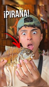 ¿A que sabe la PIRAÑA y el CAIMAN?🐊😱 - Comida exotica en el Amazonas | Danny PRK