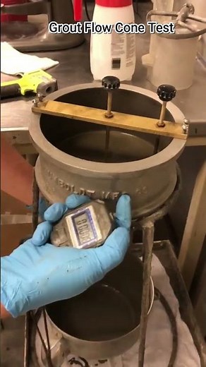 Grout Flow Cone #grout