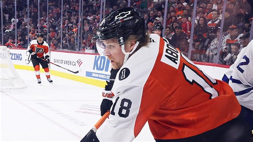 Flyers’ Rodrigo Abols suffers lower-body injury vs. Rangers