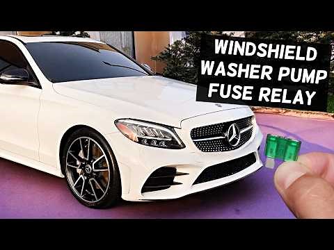 MERCEDES W205 Windshield Washer Pump Fuse Relay Location Replacement C300 C400 C450 C43 C63 C250 C20