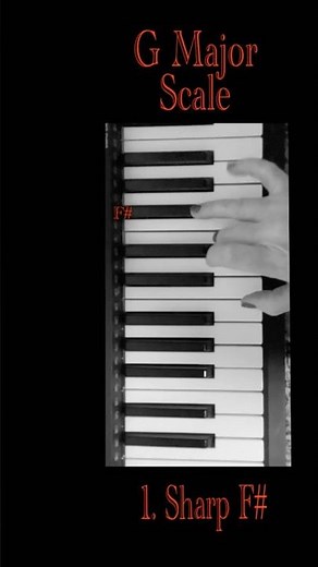 G major scale piano