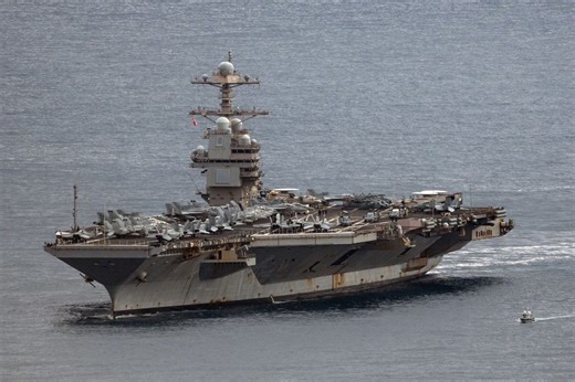 Navy weighing future of its Ford-class warships after Trump complaints