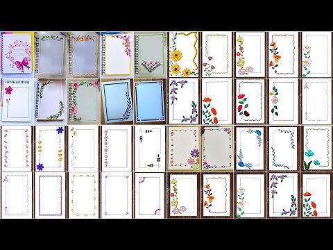 💫Easy Project Front Page & Border Designs✨| Creative & Simple Border Decoration Ideas for Students