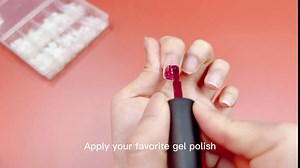 Monja 1000PCS Short Nail Tips 2 Pairs Toe Separators Manicure Tip Extension Set with 10 Grids Boxes Salon Home DIY Design Square French Style Half Cover Artificial Nails White Clear Colors