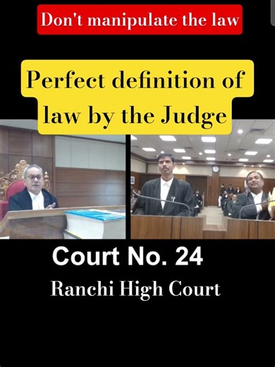 Perfect definition of law by the Judge