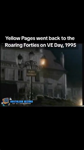 Yellow Pages went back to the Roaring Forties on VE Day, 1995 #nostalgic #tv #advert #nostalgia #veday #yellowpages #90sthrowback #90nostalgia #retro #vintage #childhoodmemories #childhood #ww2 | Nostalgia Wizard